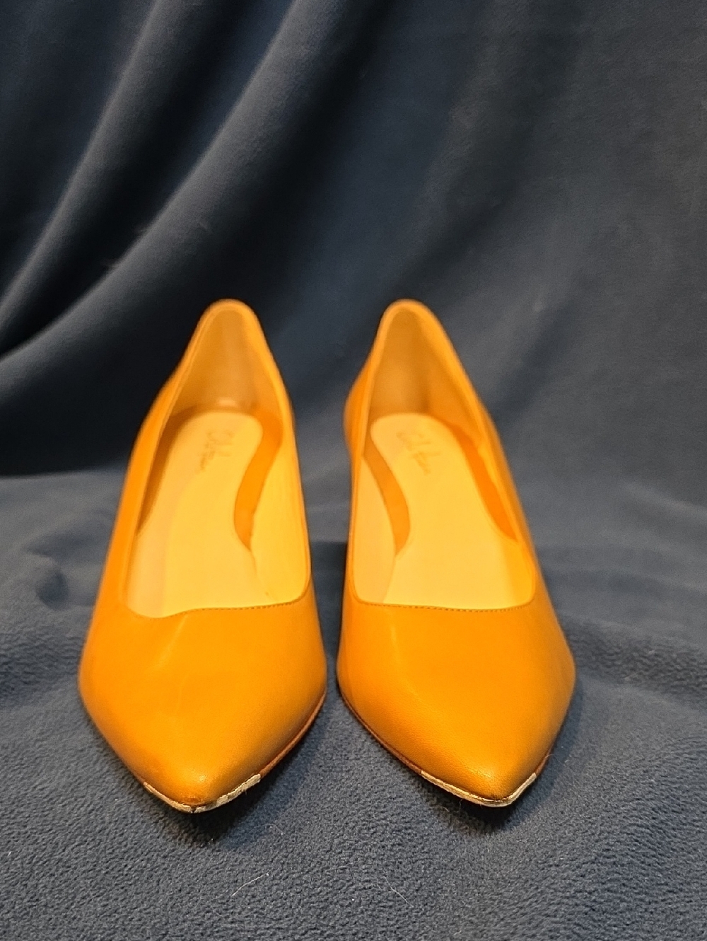 Cole Haan Women's Pointed Toe Flats in Mustard